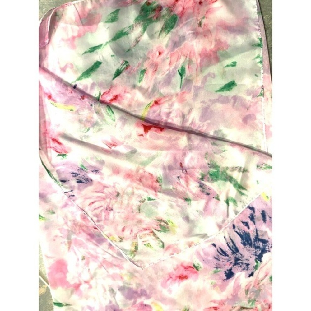 Jessica‎ Simpson 34X70 Scarf Wrap Multi purpose Floral Pastels loral